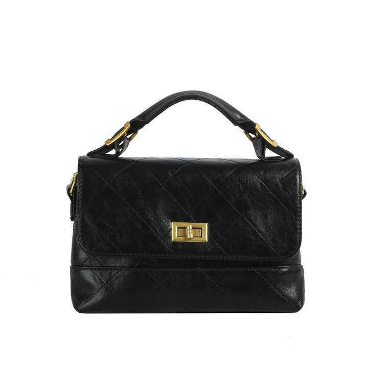 Handbag Factory Corp - Wholesale Top Handle Bag - Women's - Quilted Luxe Top Handle Satchel Bag2