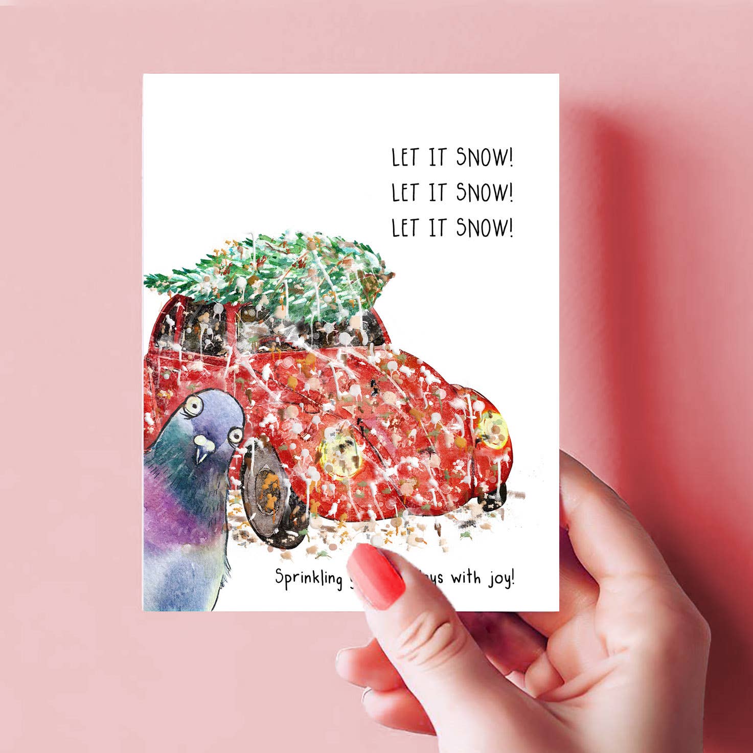 Liyana Studio - Wholesale Christmas Card - Pigeon Sprinkle Christmas - Funny Christmas Card3