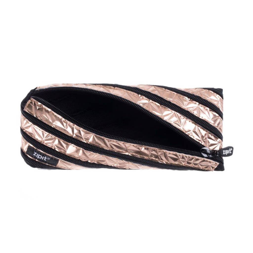ZIPIT - Wholesale Pencil Case/Pouch - ZIPIT Metallic Pouch, Rosegold2