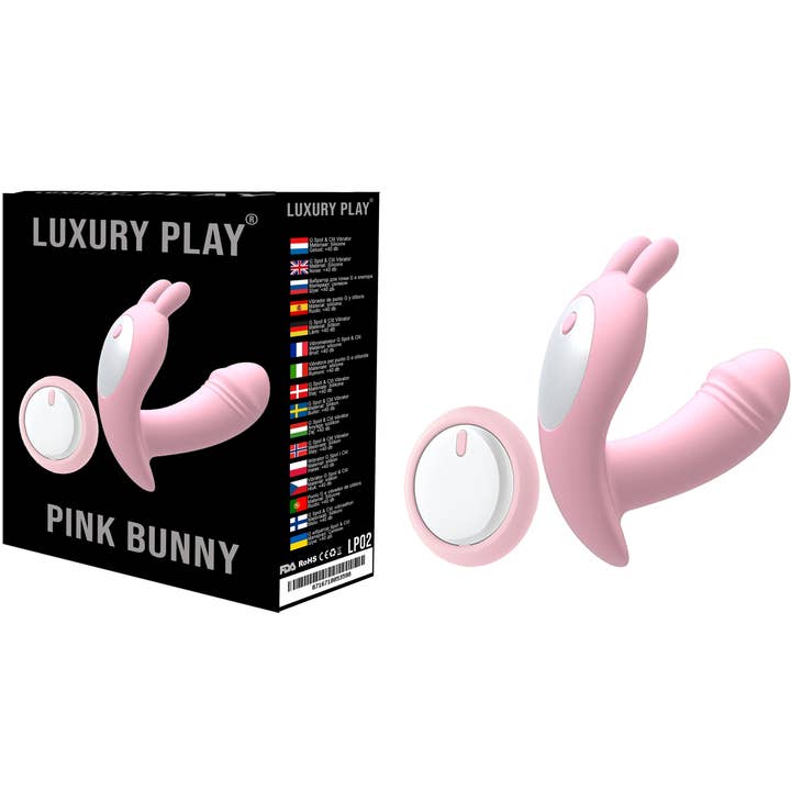 Kinky Pleasure - Wholesale Sex Toy - Luxury Play - LP02 - Panty Vibrator - 10 Speed - easy remote control - Rechargeable - Sexy G spot & Clit Vibrator - Trendy Pink - Silicone - low noise less than 40 db - Luxury Colourbox2