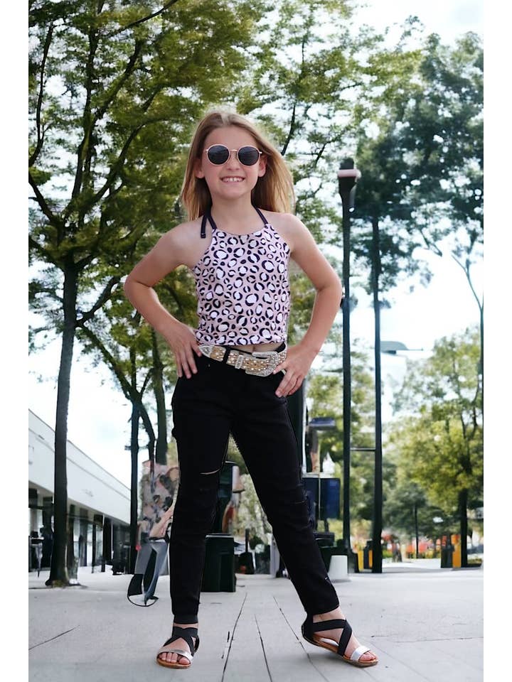 Kids Charm Online - Wholesale Jeans - Kids - Black ripped skinny jeans. PNG25133063 amy5