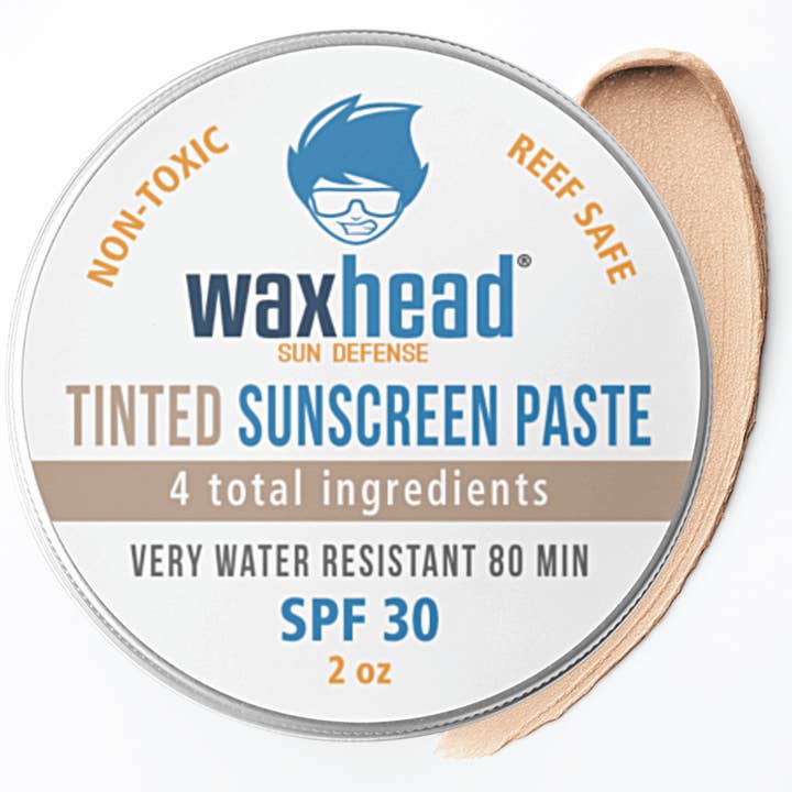 Reef-Safe Tinted Zinc Sunscreen Paste for Face for wholesale by Waxhead Sun Defense
