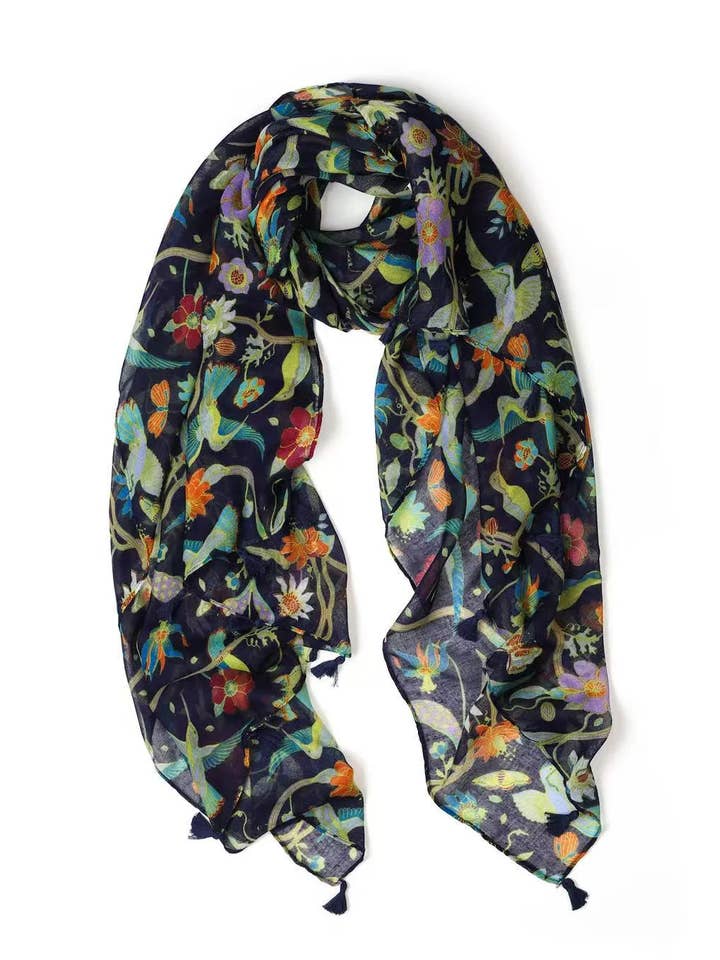 Sciarpa Leggera Botanica in Giada per la vendita all'ingrosso da parte di Greenwood Designs