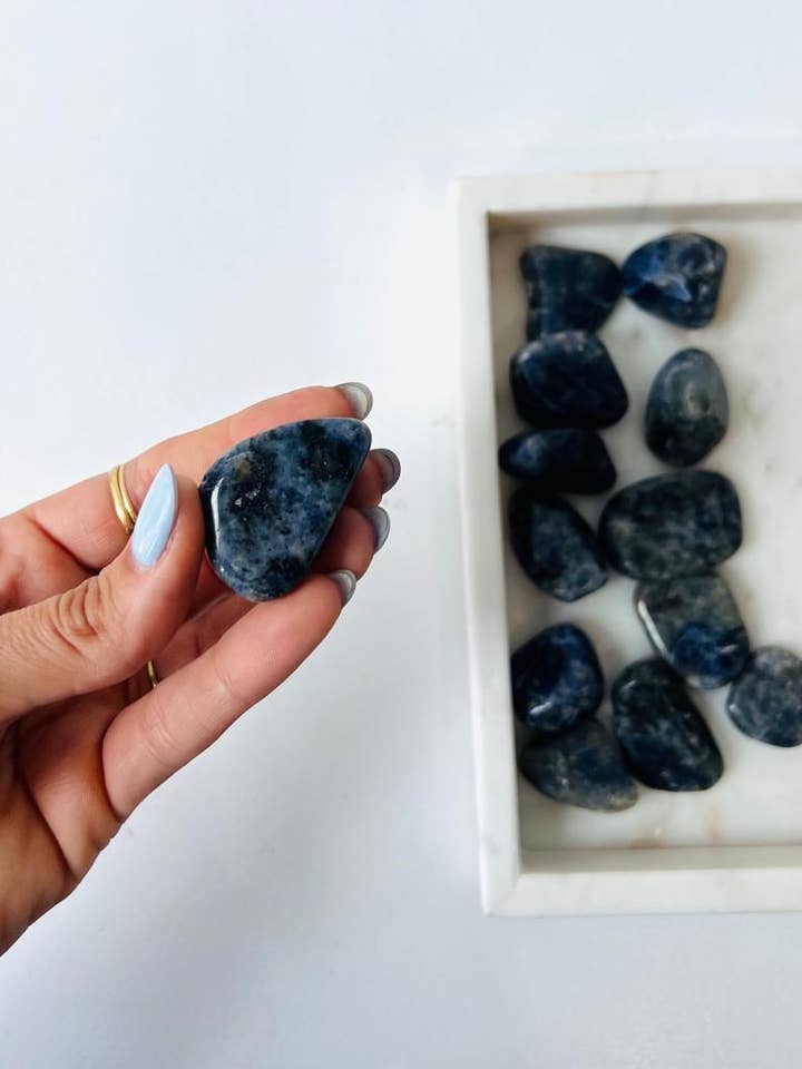 Sodalite Tumble - Communication/ Mental Clarity/ Courage for wholesale by SK CRYSTAL