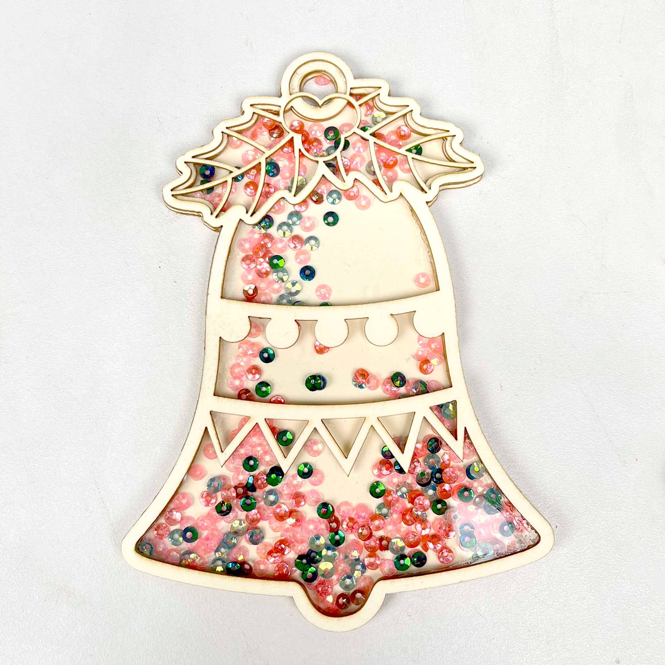 CrafTreat - Wholesale Ornament - CrafTreat 3D Shaker Chipboard - Bell1