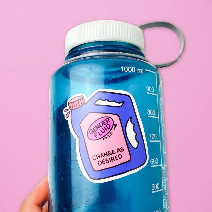 Little Rainbow Paper Co - Wholesale Sticker - Gender Fluid Sticker1