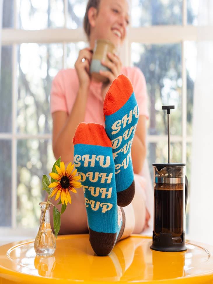 Lavley  'Bring Me Some Coffee' Fun Novelty Socks For Men & Women