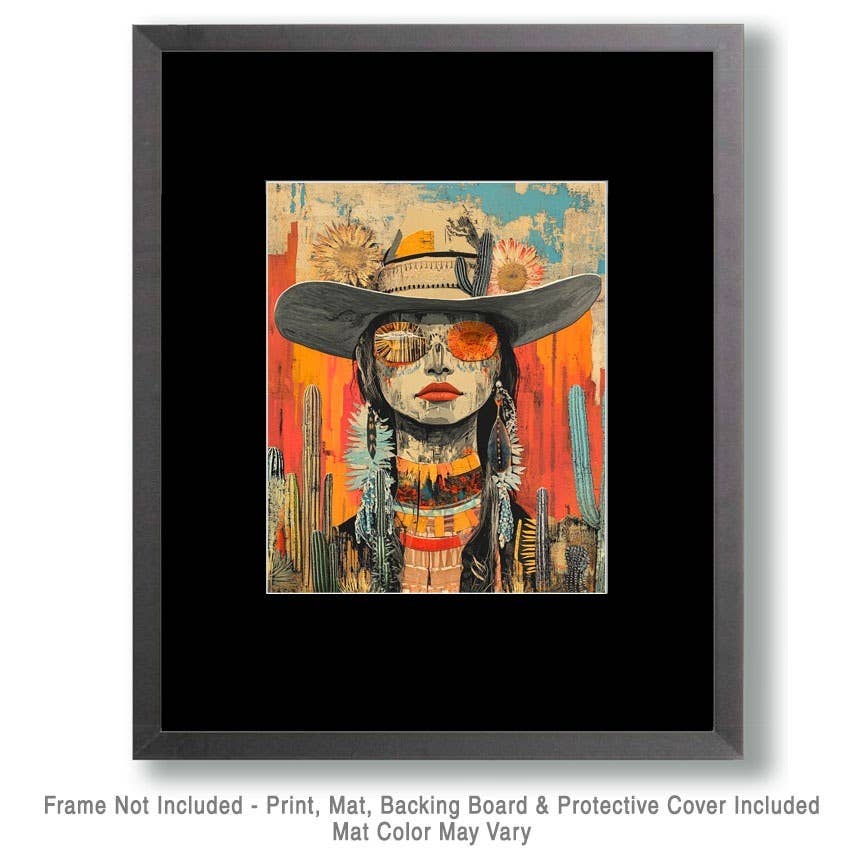 Mowbi - Wholesale Art Print - Southwest Sister - Lowbrow Wall Art Prints - 8"x10" Art Print for 11"x14" Frame1