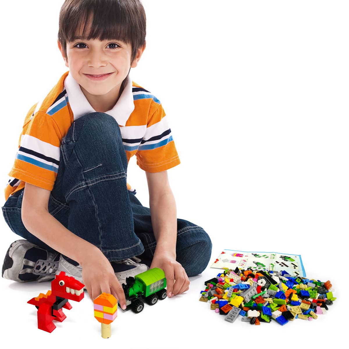 Fun Little Toys - Wholesale Building Set - Kids - 1100 PCs Assorted Creative Building Blocks4