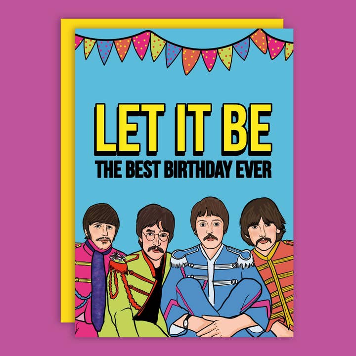 Studio Soph - Wholesale Birthday Card - Let It Be The Best Birthday The Beatles Greeting Card