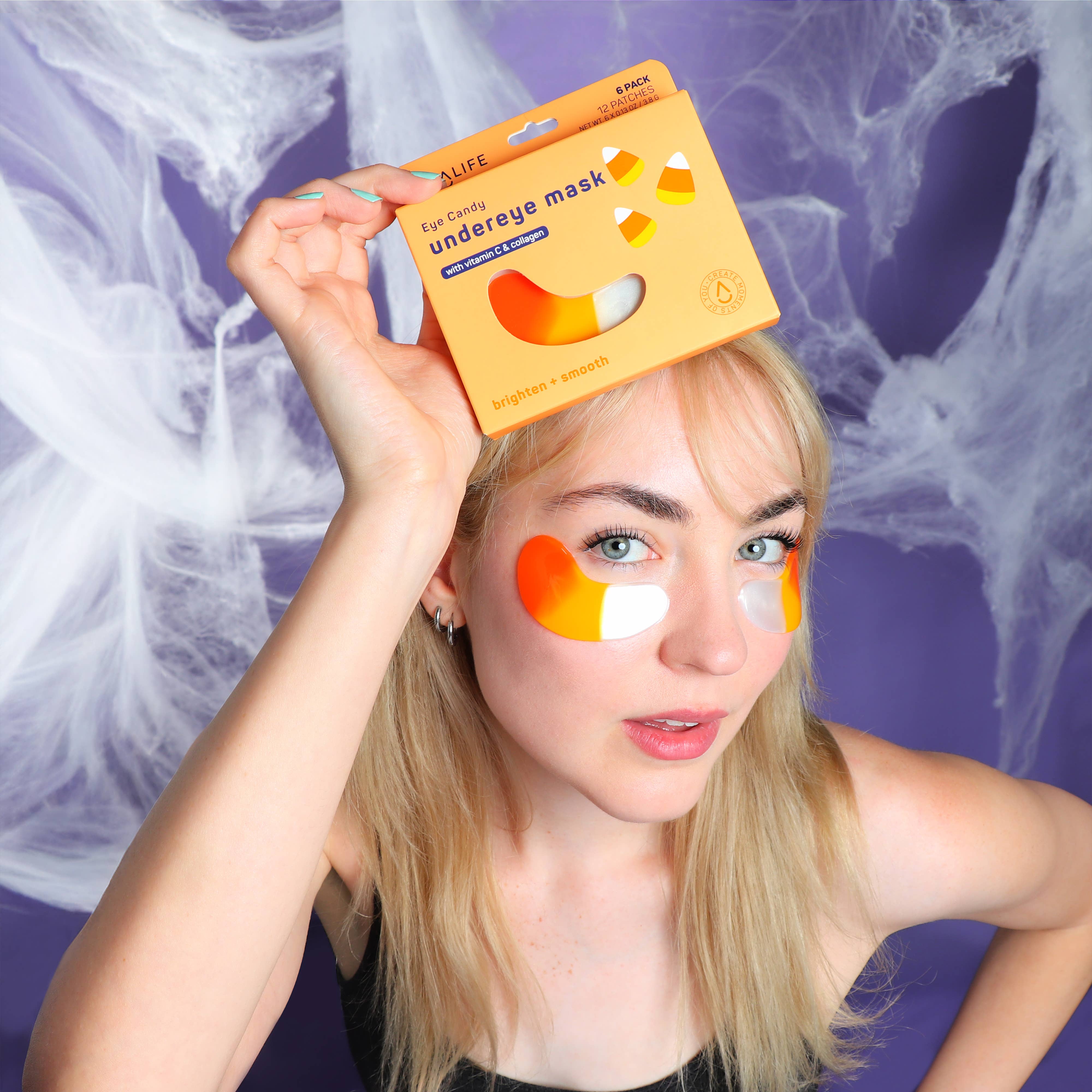 My Spa Life - Wholesale Eye Treatment Mask - Halloween Eye Candy Hydrating Undereye masks - 6 Pairs2