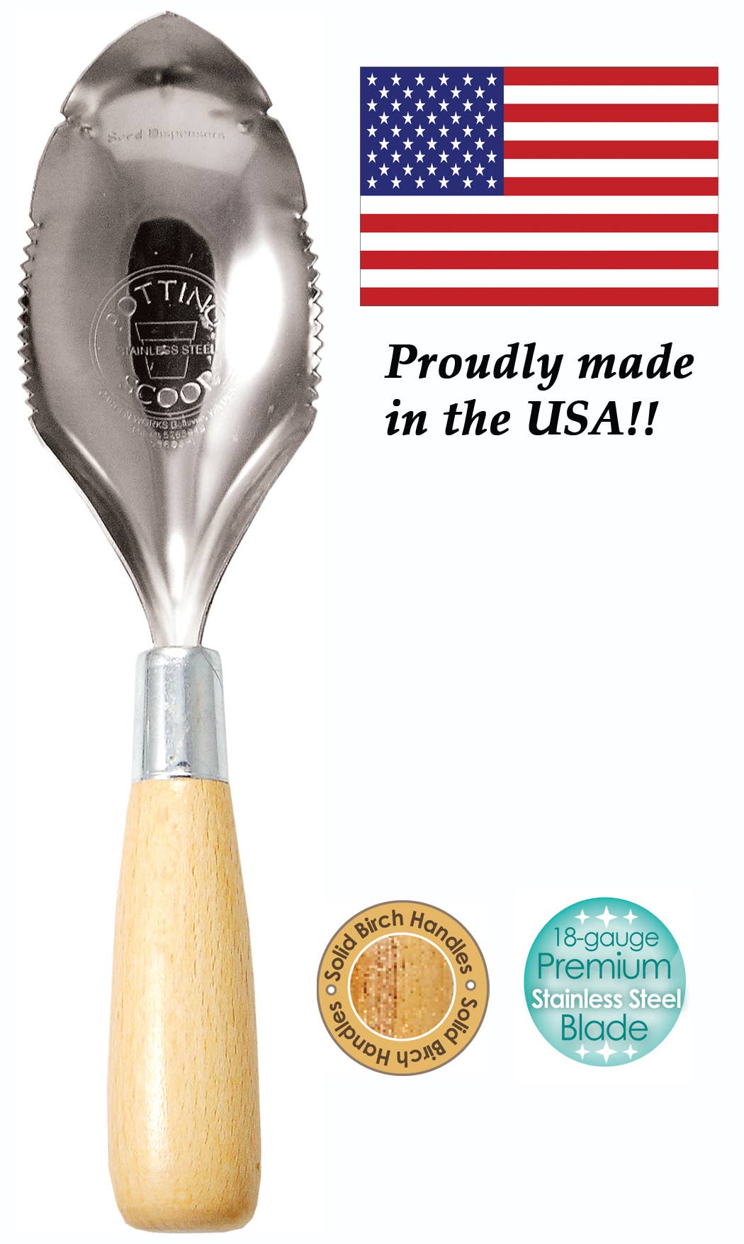 Birch Handle Potting Scoop™ - Classic - USA for wholesale on Faire3