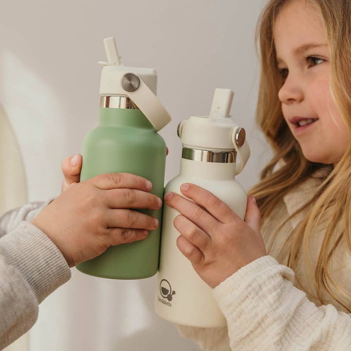 Smikkels - Wholesale Water Bottle - Stainless steel thermos water bottle with new straw lid - 350ml7