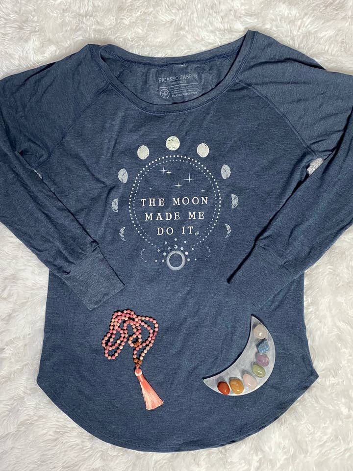 Picasso Jasper - Wholesale Screen Printed T-Shirt - Women's - The Moon Made Me Do It, Tunic