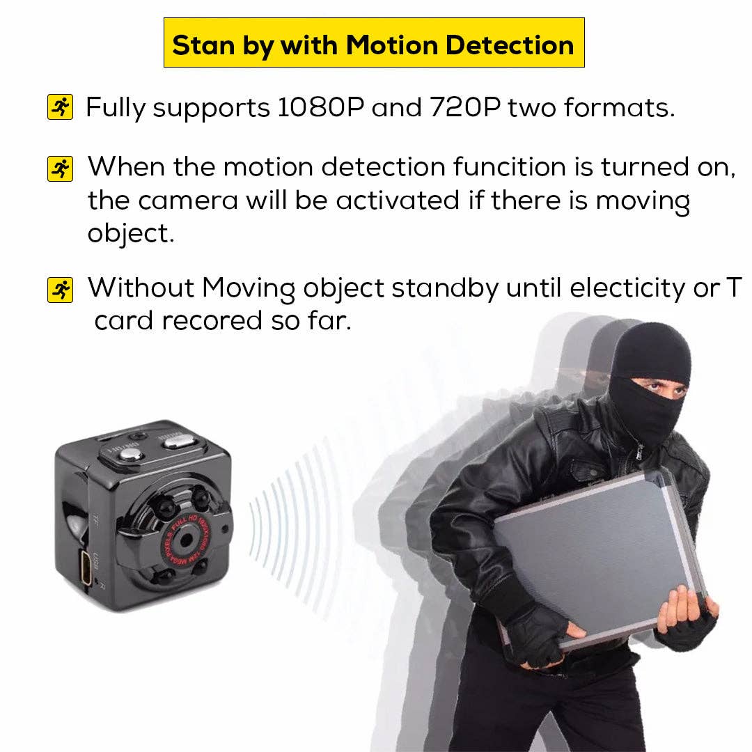 Mtistanbul LTD – wholesale Small/handheld appliance – Compact Wireless Micro DVR Camera with Night Vision and Motion Sensor - HD 1080P3