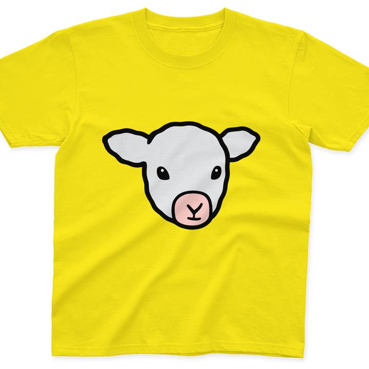 Clumsy Hooves – wholesale T-shirt med screentryck – Barn – Lamm T-shirt för barn3