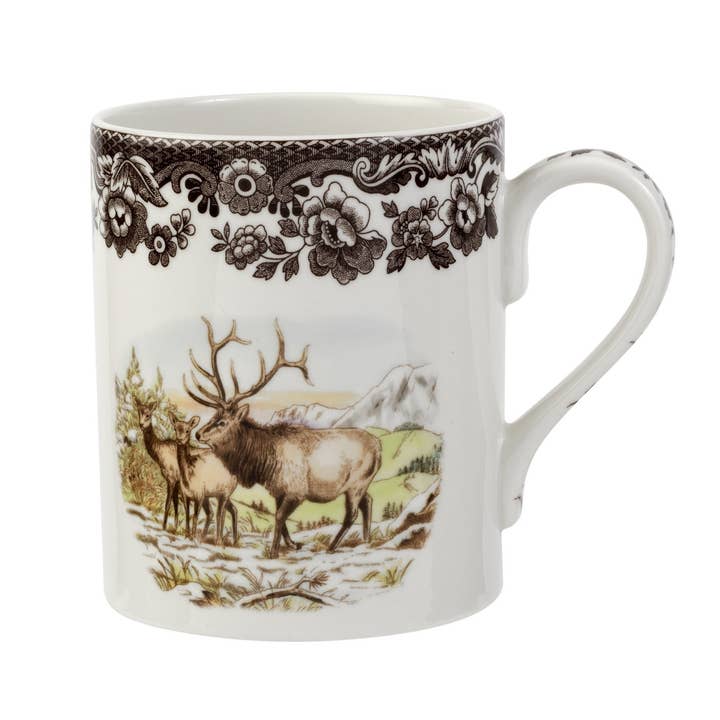 Spode Woodland Am.Wildlife Elk Mug 16 Oz for wholesale by Portmeirion, Spode, Pimpernel, Nacthmann, Wrendale Designs