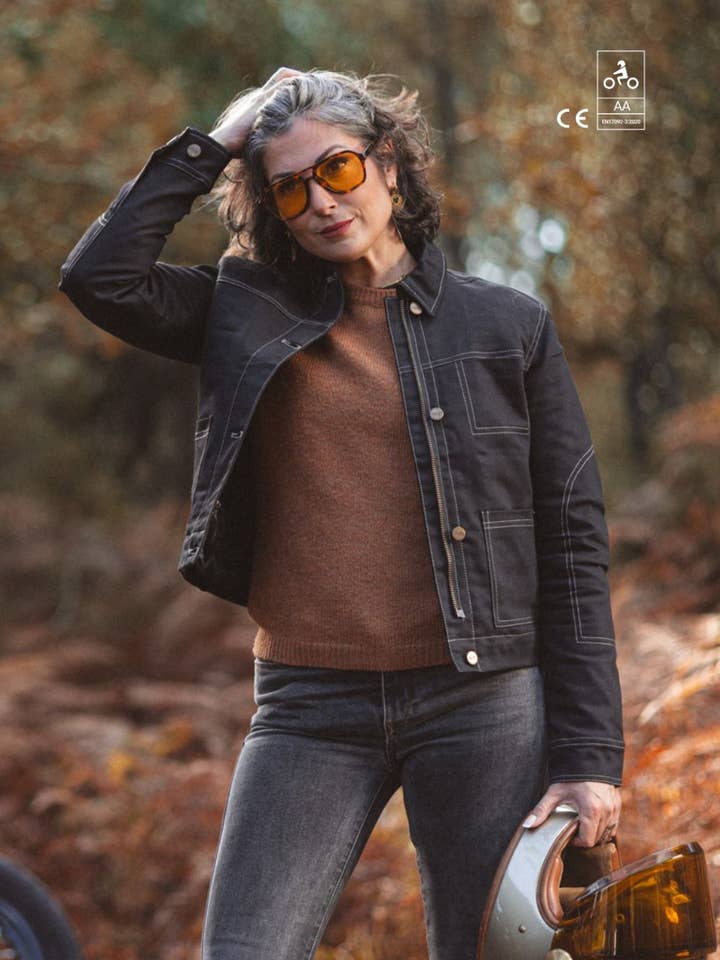 PIONEER MOTORCYCLE JACKET - BLACK for wholesale by WILDUST