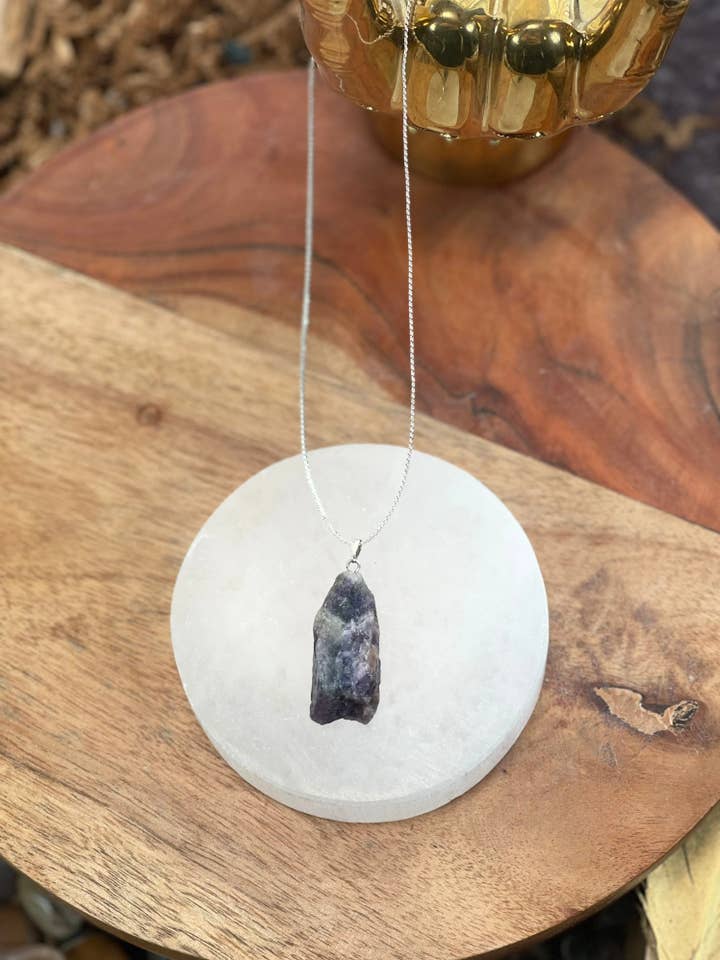 NATUURLIJKE RAUWE AMETHIST ketting, Ruwe natuurlijke amethist hanger voor wholesale door CaNatureLover