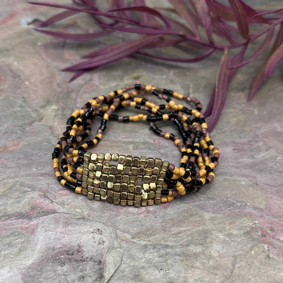 Anju Jewelry - Wholesale Beaded Bracelet - Seed Bead Stretch Statement Bracelets- Multiple Color Styles22