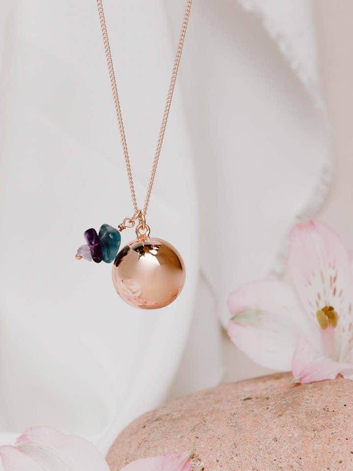 Pink Fluorine pregnancy ball for wholesale by Atelier Aismée