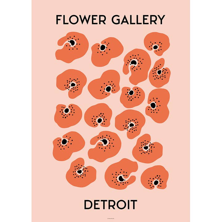 Galerie de fleurs Detroit pour la vente par Paper Provision