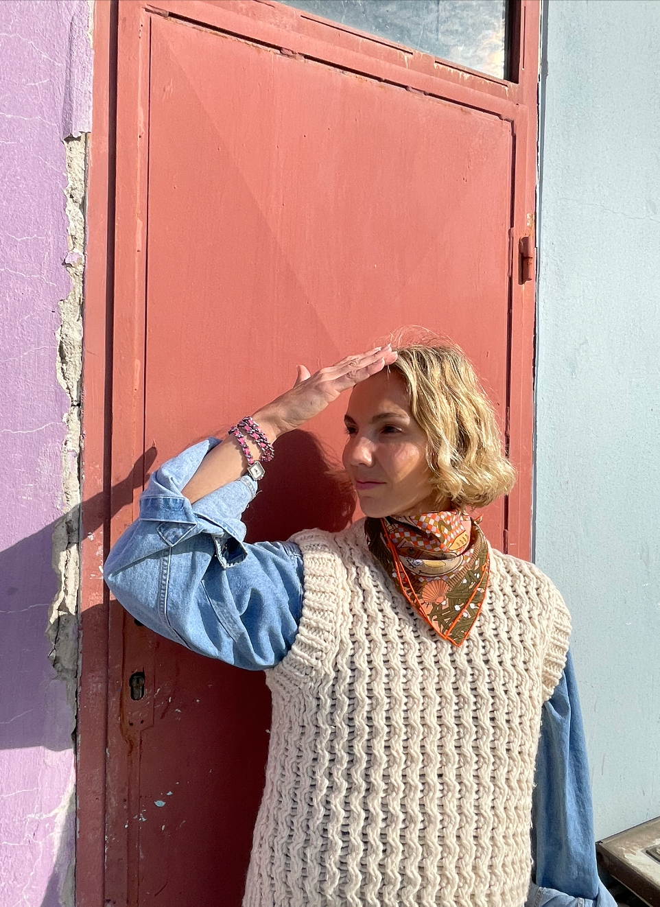 SOIE-MEME - Vente Bandana – femme - Bandana Funday en crêpe de soie3