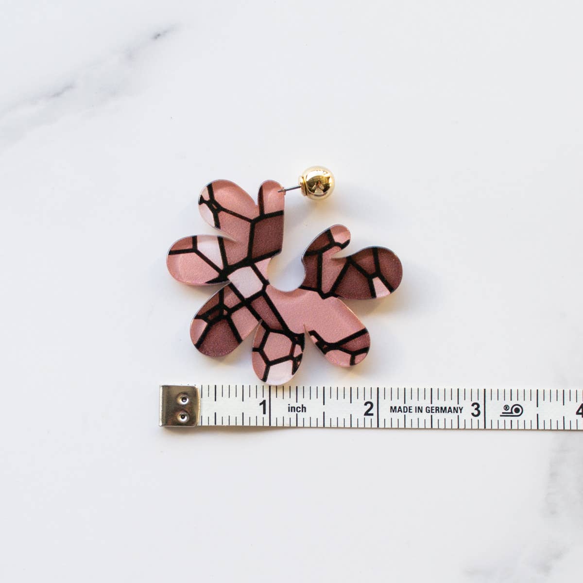 Tiepology - Venta al por mayor Pendientes de botón/aretes de poste - Pendientes de poste de ola de flores grandes10