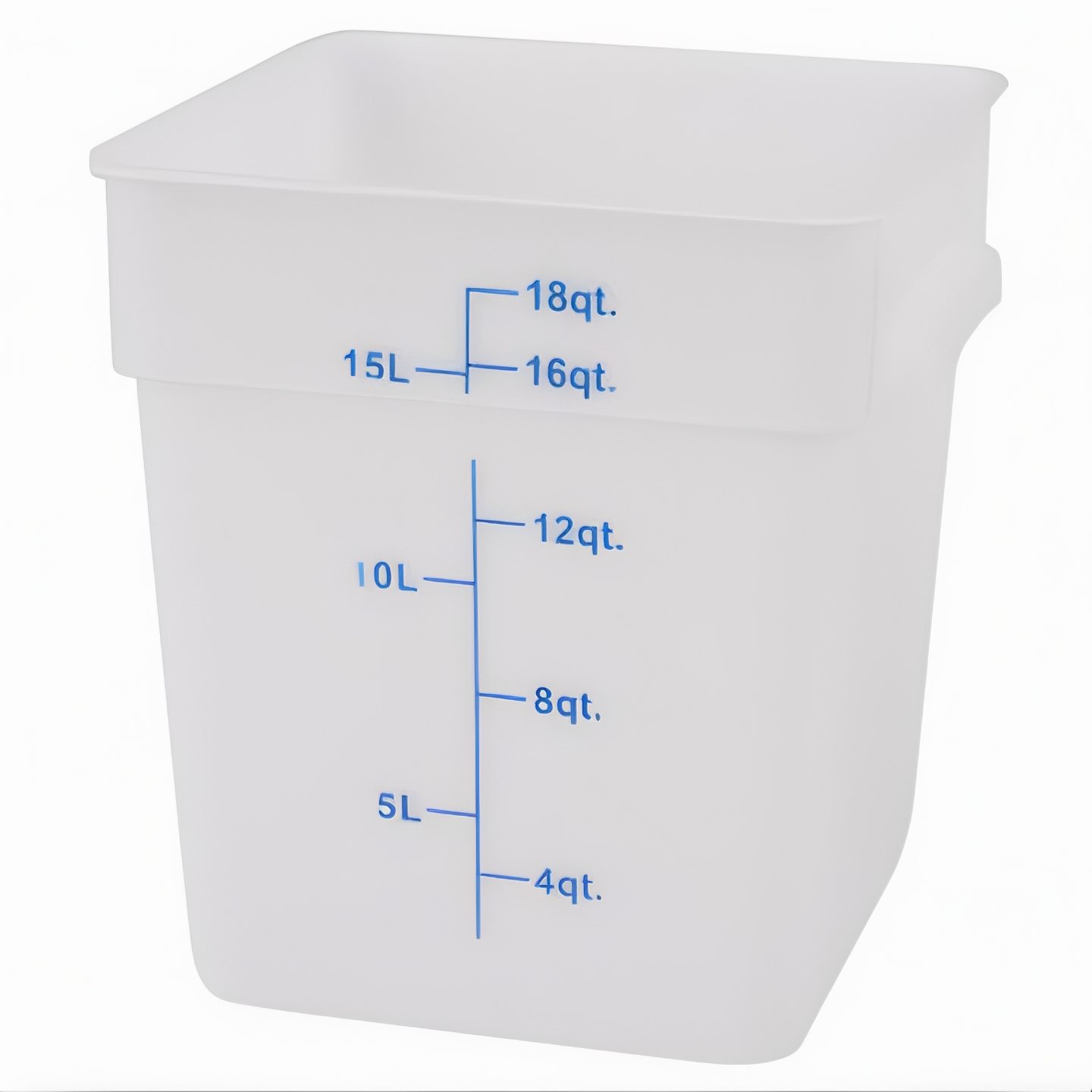 EcoQuality - Vente Boîtes de conservation - Récipient de stockage alimentaire, carré, polycarbonate blanc4