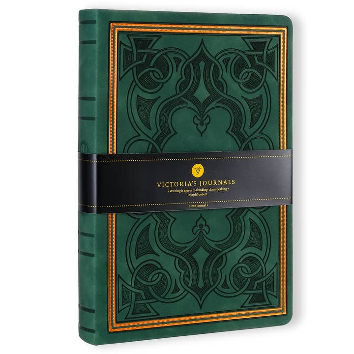 Victoria's Journals - Wholesale Notebook - Victoria's Journals Antique Vintage Diary Hard Cover (Green)
