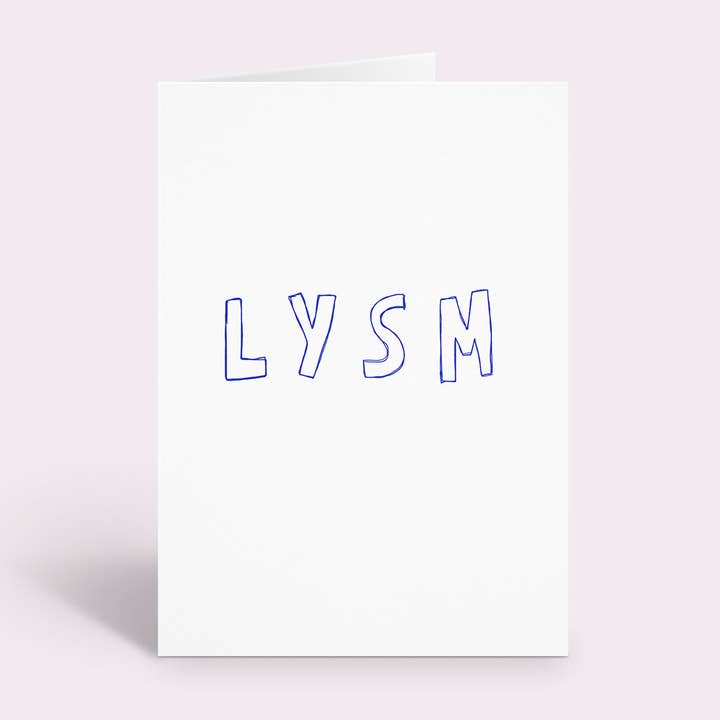 Fab Gab – wholesale Valentine's Day card – Valentine's Day Card - LYSM Card - Abbreviation - Love - Anniversary - Greeting Cards - A6