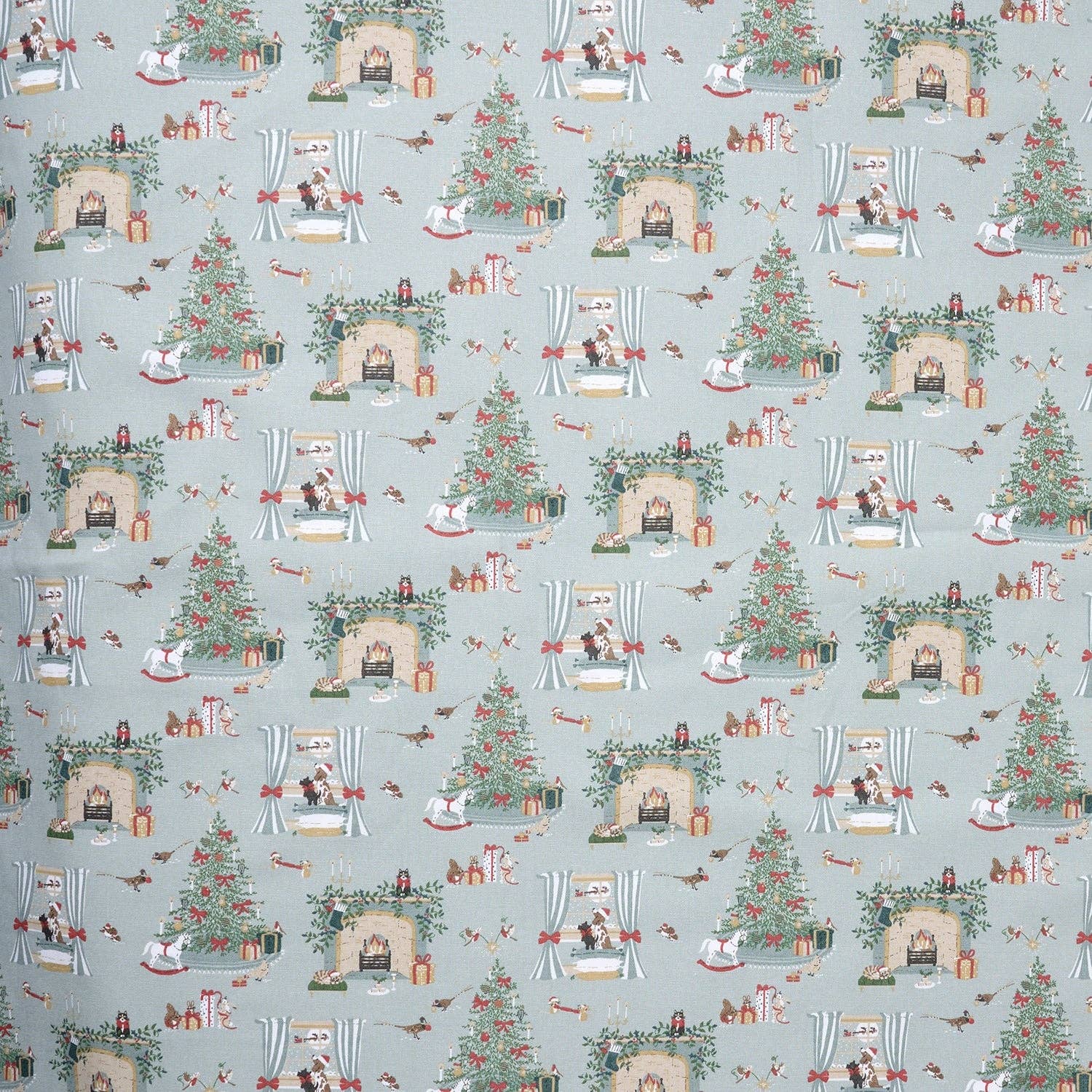 Sophie Allport - Vente Rideaux - Tissu de Noël Douillet au Mètre2