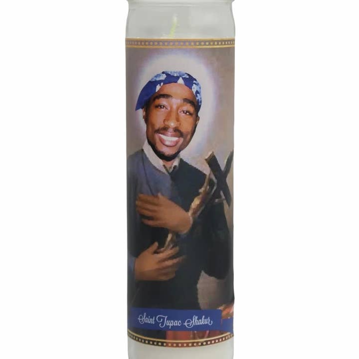 The Luminary and Co. - Wholesale Votive Candle - Tupac Shakur 2Pac Devotional Prayer Saint Candle0
