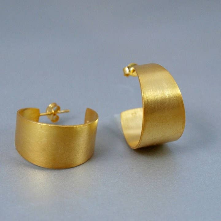 Fragkiski Designs – Engroshandel Hoops – Chunky Hoops, Chunky øreringe, tykke guld bøjler