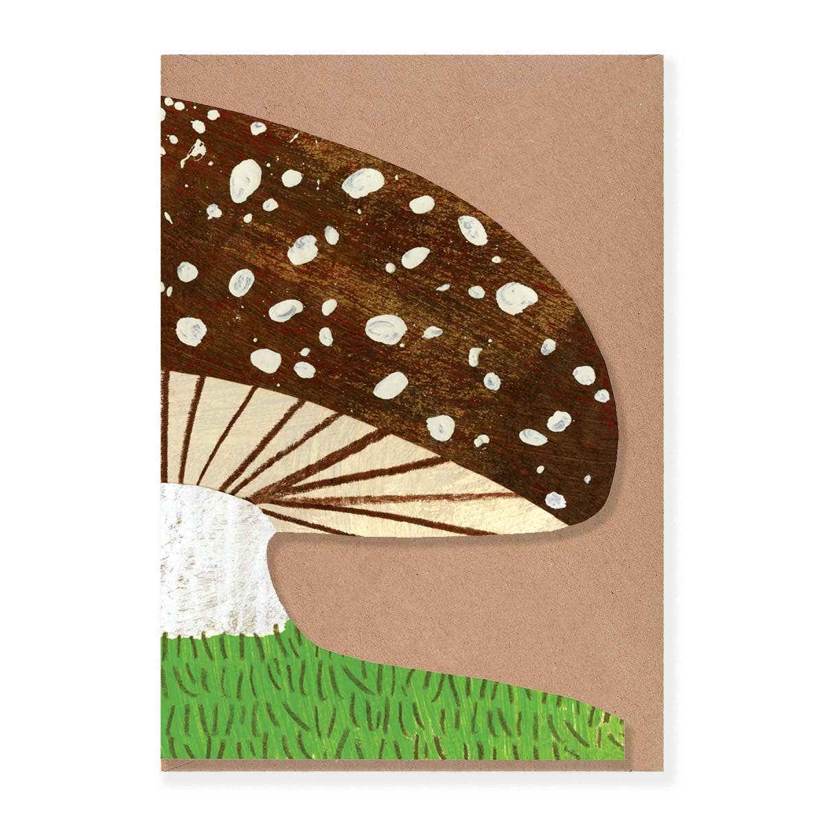 Mortlake Papers - Wholesale Everyday Greeting Card - Brown Mushroom Shaped Greeting Card4