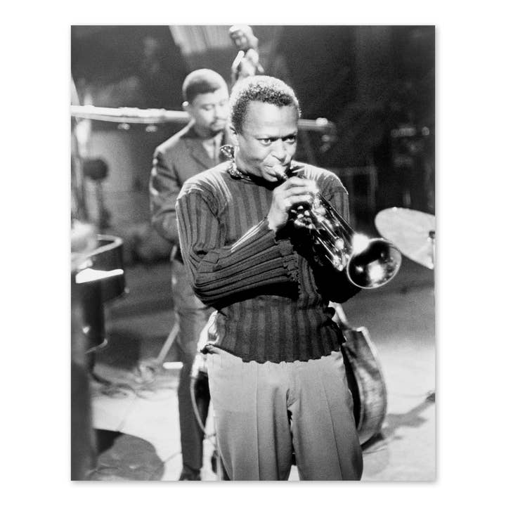 1960 Miles Davis Poster Photo - Jazz Musician Miles Davis Picture Wall Art Print - Vintage Photo of Miles Dewey Davis for wholesale by Historic Prints