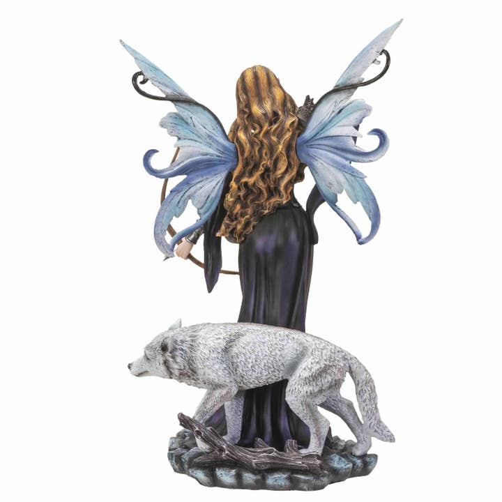 Pacific Trading - Wholesale Decorative Figurine - 15285 Fairy Archer With White Wolf C/1