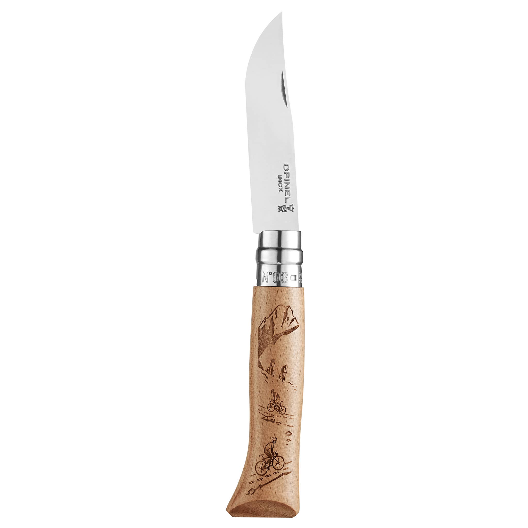 Opinel - Vente Couteau de poche/étui - Couteau pliant Alpine Adventures No.085