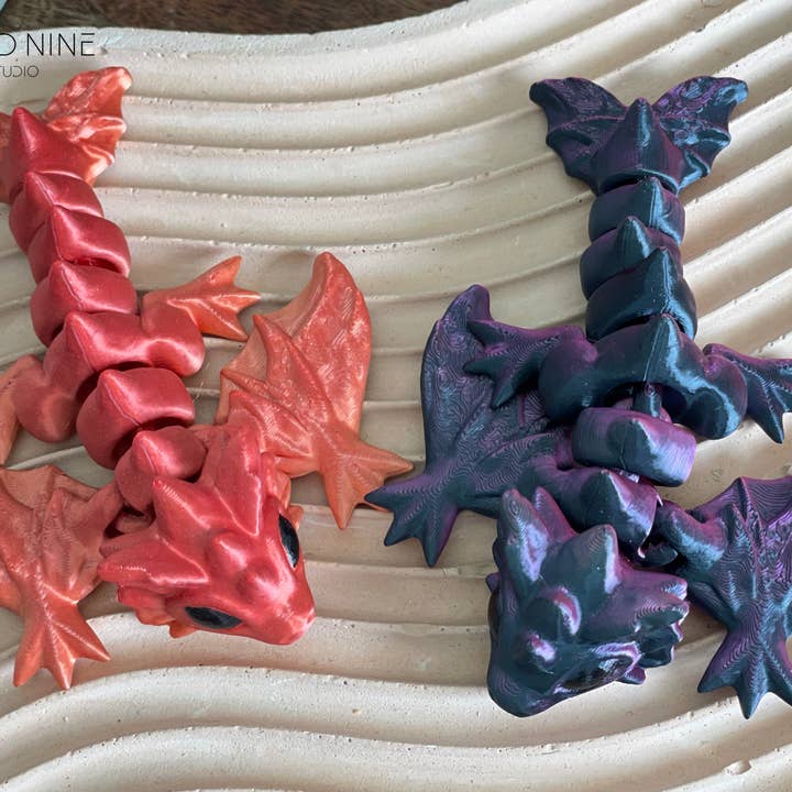 Cloud Nine 3d Studio - Wholesale Fidget Toy - Kids - Mini Wyvern Dragon, Dragon Tadpole, Fidget Toy, Pocket Pet4