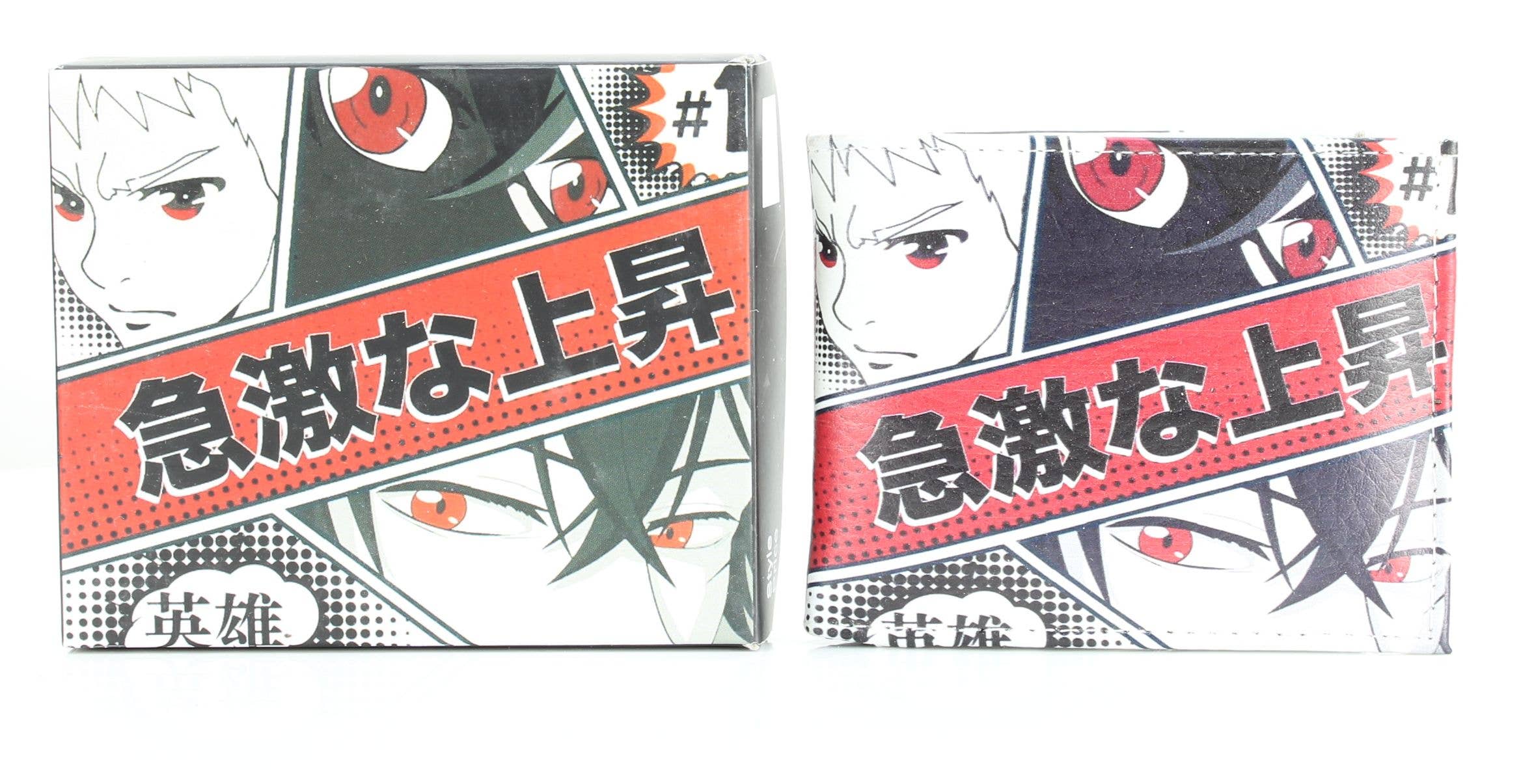 Leather Impressions Inc - Vente Portefeuille – homme - Portefeuille à deux volets végétalien Anime Design 13 avec boîte cadeau6