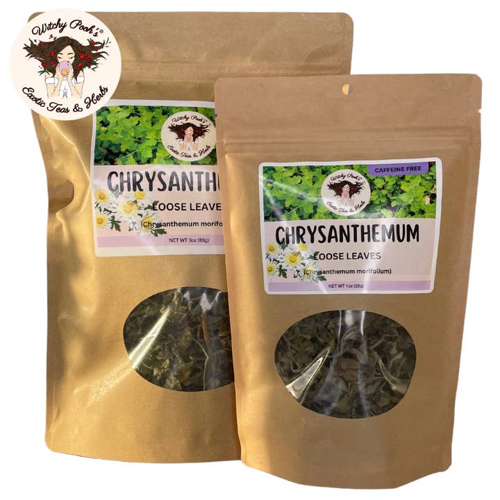 Witchy Pooh's Chrysanthemum Tea - Loose Leaves, Caffeine Fre for wholesale by Witchy Pooh's Exotic Teas & Herbs