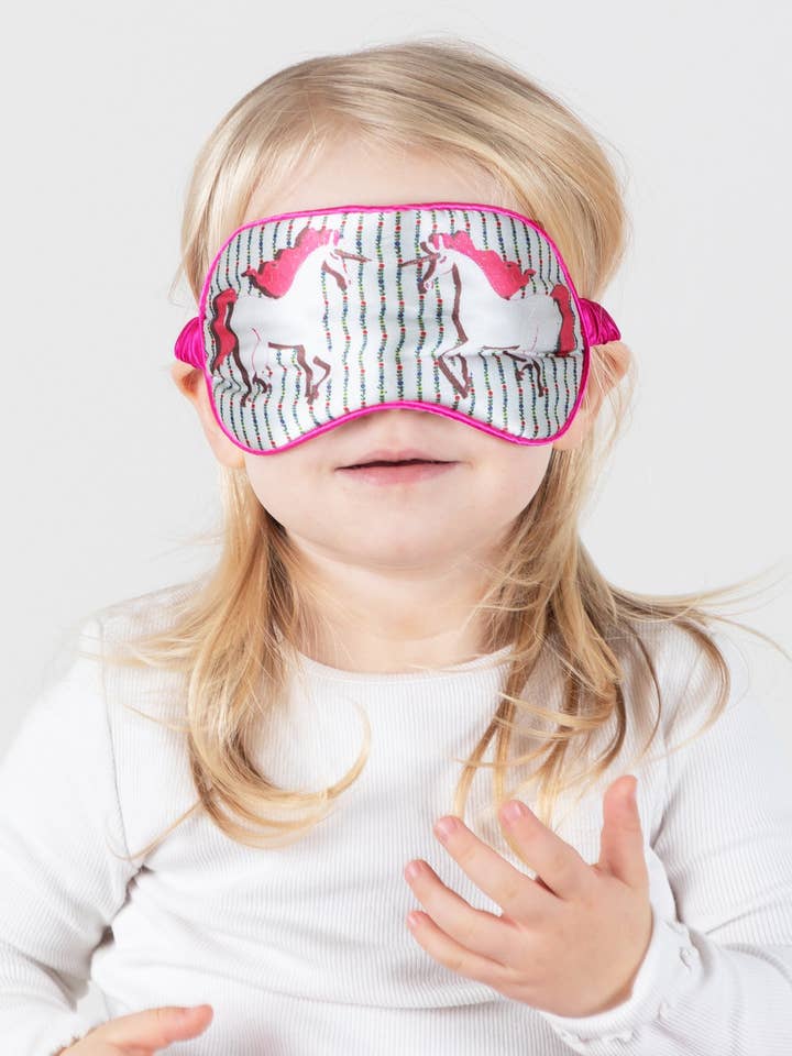 Augenmaske aus Seide für Kinder mit Einhorn-Motiv für den Großhandel von Jessica Russell Flint