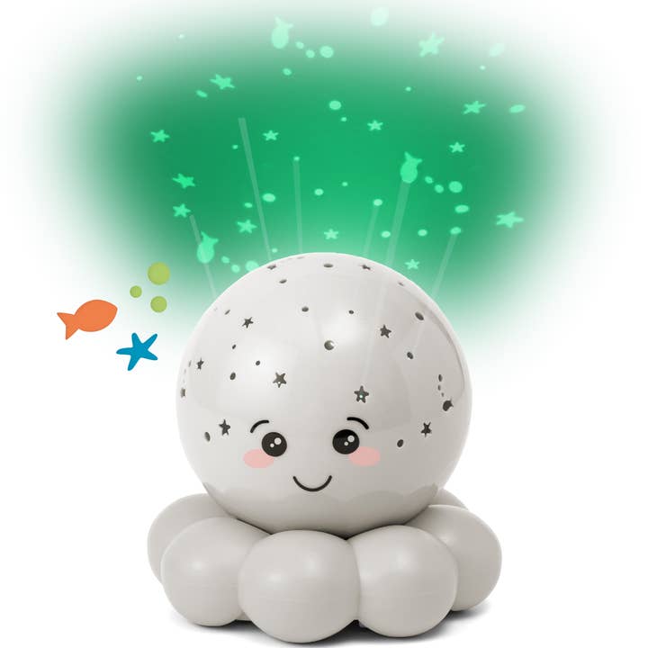Cloud B|Twinkles To Go Octo - Grey|Projector Nightlight Toy for wholesale by PJM Distributions