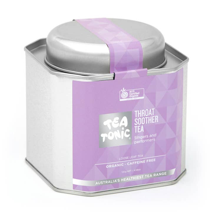 Throat Soother Tea Loose Leaf Caddy Tin for wholesale by Tea Tonic