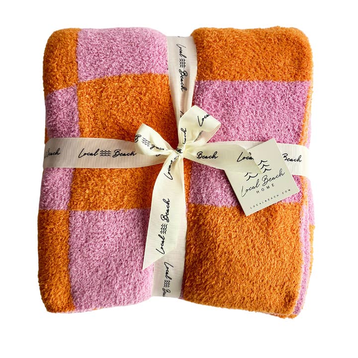 Local Beach - Wholesale Bedding Blanket - Kids & Baby - Checker Luxe Baby Blanket