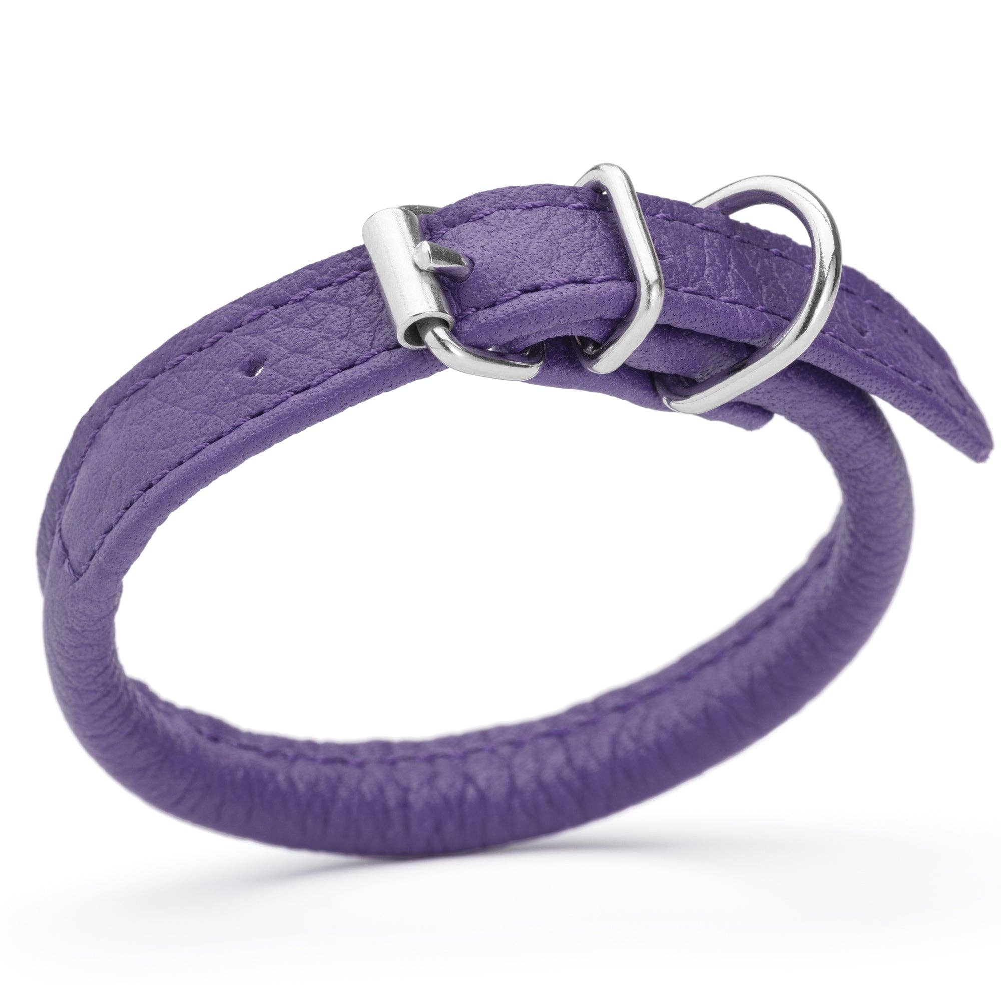 Dogline - Wholesale Halsband - Hond - Zachte Leren Halsband Rond22