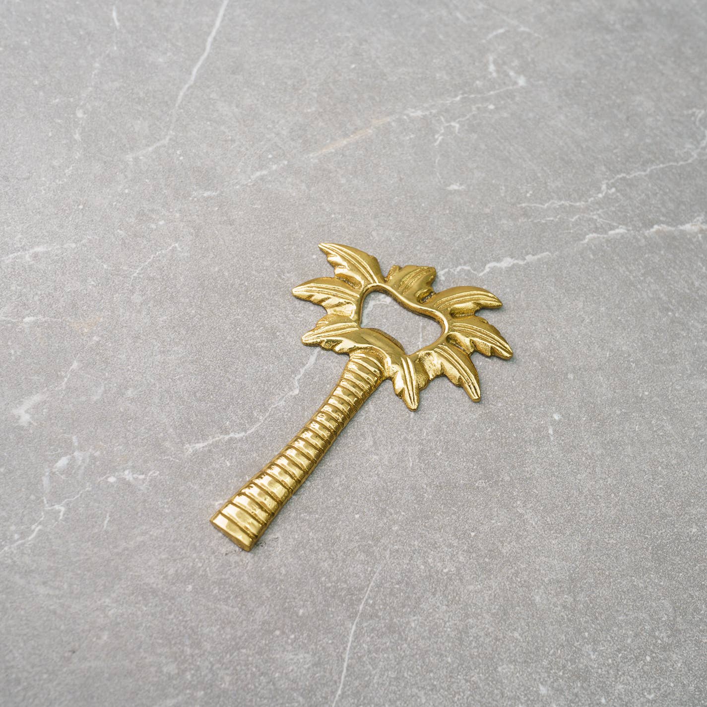 India Handicrafts Inc - Wholesale Bottle/Wine Opener - Golden Brass Palm Tree Bottle Opener