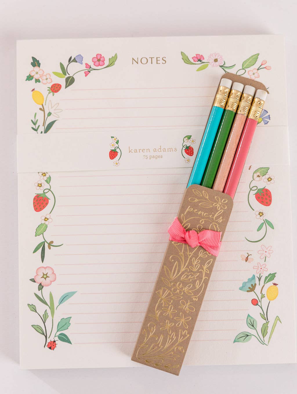 Karen Adams Designs - Wholesale Pencil - Strawberry Pencil Set1