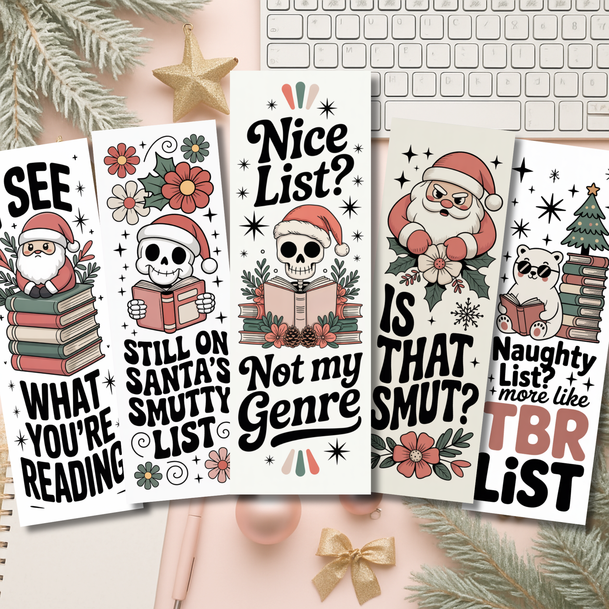 Auburn Row Design - Wholesale Bookmark - Christmas Smut Bookmark Set or Individual (Copy)3