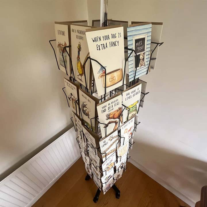 Bewilderbeest – wholesale Retailer display – Paper & novelty – 24 Card Spinner - Half Price - AND FREE Cards! 4